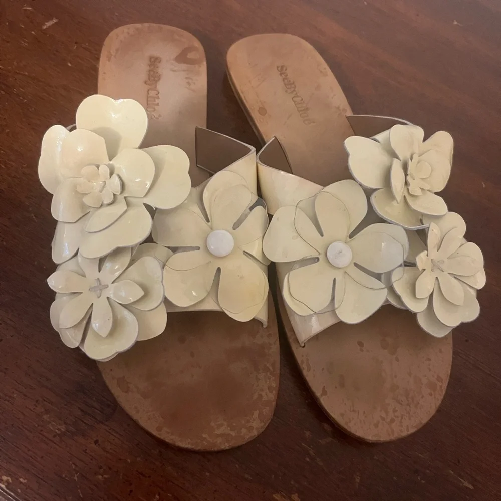 See by Chloe Magnolia Floral Women's Sandals size 38 1/2 (US 8.5)